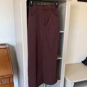 Aleeza Paris Brown Maxi Skirt